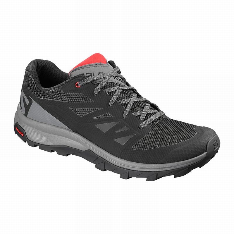 Salomon OUTLINE Zapatillas Trekking Hombre - Negras / Rojas - Colombia (75926-CXSM)